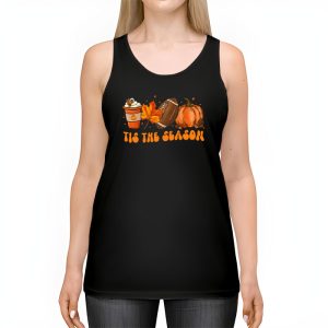 Pumpkin Spice Football Tis The Season Fall Thanksgiving Long Tank Top 2 4