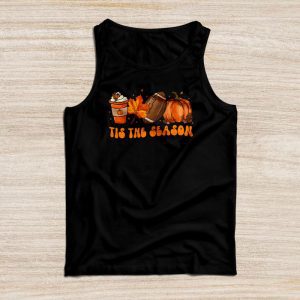 Funny Family Thanksgiving Shirts Pumpkin Spice Football Fall Tis The Season Tank Top