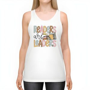 Readers Are Leaders Reading Book Lovers Teacher Women Kids Tank Top 2 2