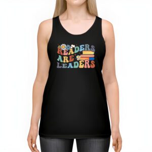 Readers Are Leaders Reading Book Lovers Teacher Women Kids Tank Top 2 3