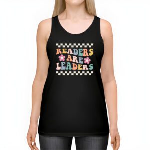 Readers Are Leaders Reading Book Lovers Teacher Women Kids Tank Top 2 5