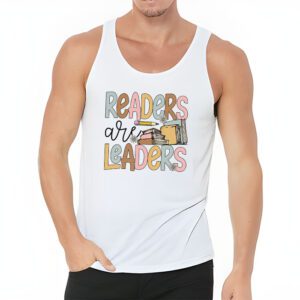 Readers Are Leaders Reading Book Lovers Teacher Women Kids Tank Top 3 2