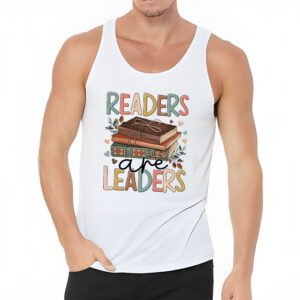 Readers Are Leaders Reading Book Lovers Teacher Women Kids Tank Top 3