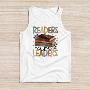 Readers Are Leaders Reading Book Lovers Teacher Women Kids Tank Top