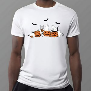 Retro Black Cat Halloween Pumpkin Costume For Women Men Kids T Shirt 3 1