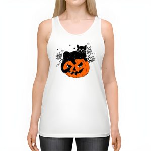 Retro Black Cat Halloween Pumpkin Costume For Women Men Kids Tank Top 2 2