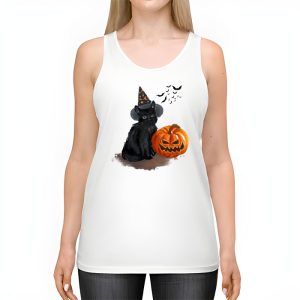 Retro Black Cat Halloween Pumpkin Costume For Women Men Kids Tank Top 2 3