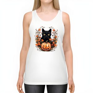 Retro Black Cat Halloween Pumpkin Costume For Women Men Kids Tank Top 2 4