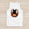 Retro Black Cat Halloween Pumpkin Costume For Women Men Kids Tank Top