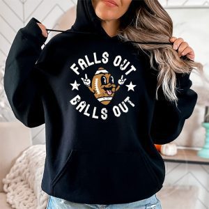 Retro Falls Out Balls Out Football Vintage Thanksgiving Hoodie 2 1