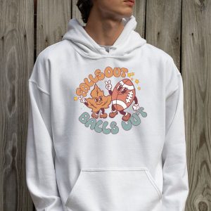 Retro Falls Out Balls Out Football Vintage Thanksgiving Hoodie 2 3