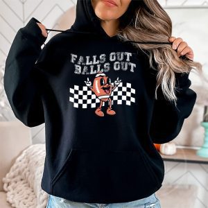 Retro Falls Out Balls Out Football Vintage Thanksgiving Hoodie 2 4