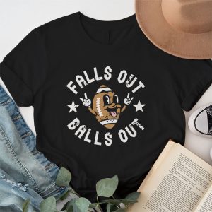 Retro Falls Out Balls Out Football Vintage Thanksgiving T Shirt 1 1