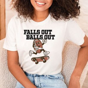 Retro Falls Out Balls Out Football Vintage Thanksgiving T Shirt 2