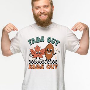 Retro Falls Out Balls Out Football Vintage Thanksgiving T Shirt 3 2