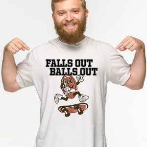 Retro Falls Out Balls Out Football Vintage Thanksgiving T Shirt 3