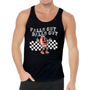 Retro Falls Out Balls Out Football Vintage Thanksgiving Tank Top 3 4