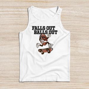 Funny Sayings For Shirts Retro Falls Out Balls Out Football Vintage Tank Top