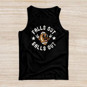 Funny Sayings For Shirts Retro Falls Out Balls Out Football Vintage Tank Top