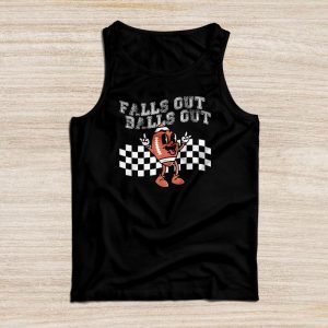 Retro Falls Out Balls Out Football Vintage Thanksgiving Tank Top