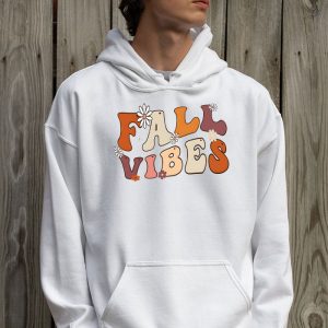 Retro Groovy Fall Vibes Leopard Pumpkin Autumn Season Hoodie 2 4