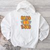 Retro Groovy Fall Vibes Leopard Pumpkin Autumn Season Hoodie