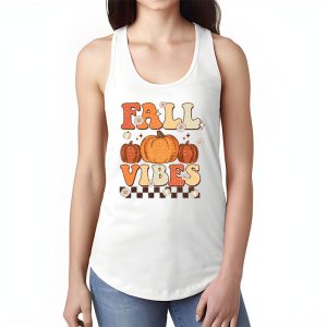 Retro Groovy Fall Vibes Leopard Pumpkin Autumn Season Tank Top 1 2