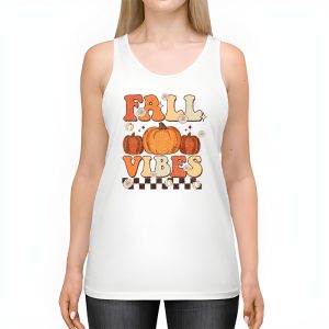 Retro Groovy Fall Vibes Leopard Pumpkin Autumn Season Tank Top 2 2