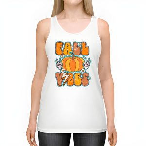 Retro Groovy Fall Vibes Leopard Pumpkin Autumn Season Tank Top 2 3