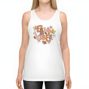 Retro Groovy Fall Vibes Leopard Pumpkin Autumn Season Tank Top 2