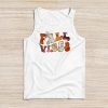 Retro Groovy Fall Vibes Leopard Pumpkin Autumn Season Tank Top