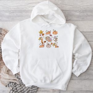 Cute Halloween Shirts Retro Groovy Halloween Fall Hippie Pumpkin Floral Perfect Hoodie