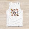Retro Groovy Halloween Fall Hippie Pumpkin Floral Costume Tank Top