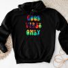 Retro Groovy Halloween Peace Love Hippie 60s 70s 80s Costume Hoodie