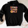 Retro Groovy Halloween Peace Love Hippie 60s 70s 80s Costume Hoodie