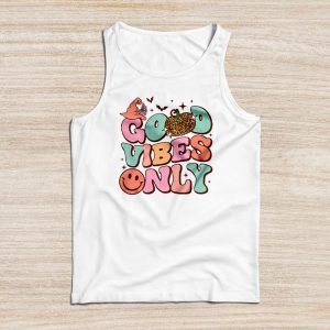 Cute Halloween Shirts Retro Groovy 60s 70s 80s Good Vibes Only Tank Top