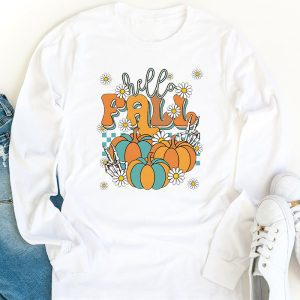 Leopard Pumpkin Autumn Season Longsleeve Tee