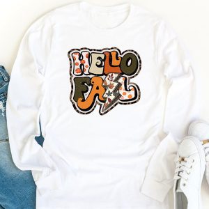 Leopard Pumpkin Autumn Season Longsleeve Tee