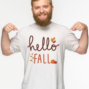 Retro Hello Fall Shirt Leopard Pumpkin Autumn Season T Shirt 2 3