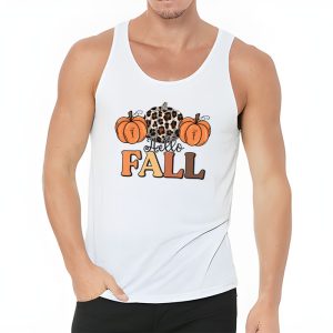 Retro Hello Fall Shirt Leopard Pumpkin Autumn Season Tank Top 3 1