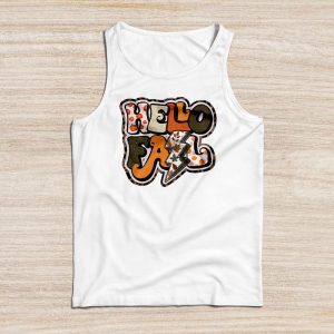 Thanksgiving Shirts For Family Retro Hello Fall Leopard Special Tank Top