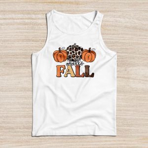 Thanksgiving Shirts For Family Retro Hello Fall Leopard Special Tank Top