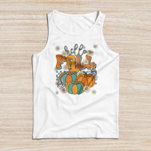 Thanksgiving Shirts For Family Retro Hello Fall Leopard Special Tank Top