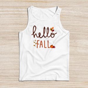 Thanksgiving Shirts For Family Retro Hello Fall Leopard Special Tank Top