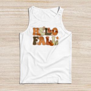 Thanksgiving Shirts For Family Retro Hello Fall Leopard Special Tank Top