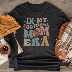 Retro In My Football Mom Era Football Mama Women Girls Longsleeve Tee