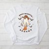 Retro Western Halloween Cowboy Ghost Boot Scootin Spooky Longsleeve Tee