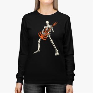 Rocker Skeleton Hand Rock On Costume Funny Halloween Gifts Longsleeve Tee 2 2