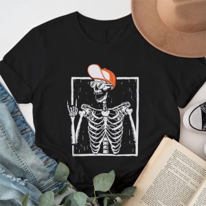 Rocker Skeleton Hand Rock On Costume Funny Halloween Gifts T Shirt 1 3