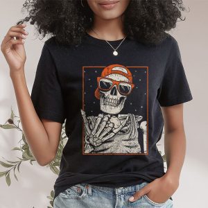 Rocker Skeleton Hand Rock On Costume Funny Halloween Gifts T Shirt 2